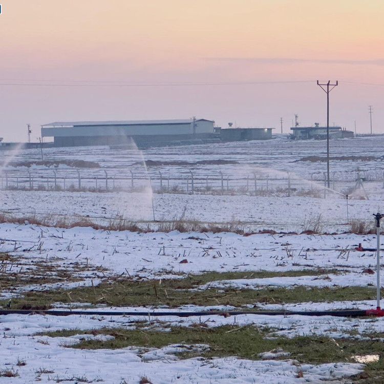 Karla Kaplı Arazide Kaçak Elektrikle Sulama!