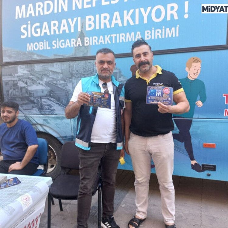 Mardin'de Mobil Sigara Bırakma Hizmeti Devam Ediyor