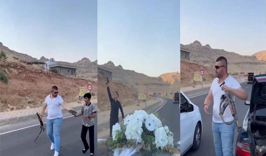 Mardin’de kalaşnikoflu düğün konvoyuna soruşturma başlatıldı
