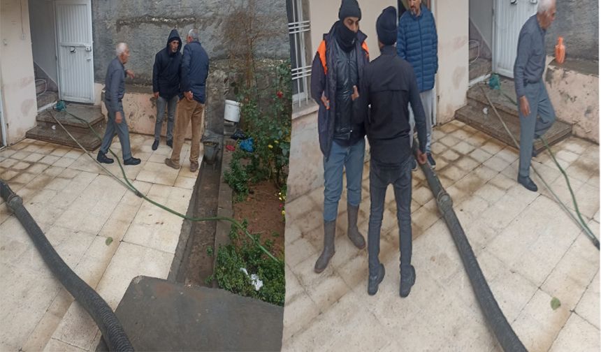 MARSU Midyat’ta yağış nedeni ile teyakkuza geçti