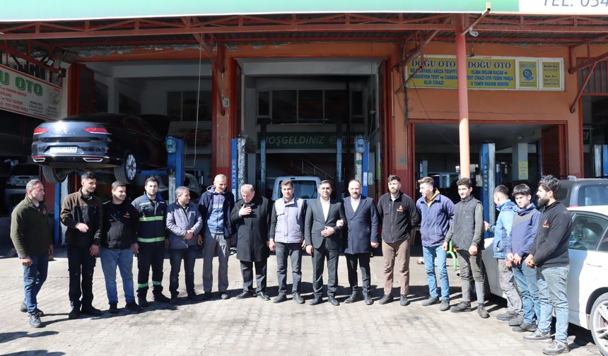 Başkan Veysi Şahin, Sanayi Esnafını ziyaret etti