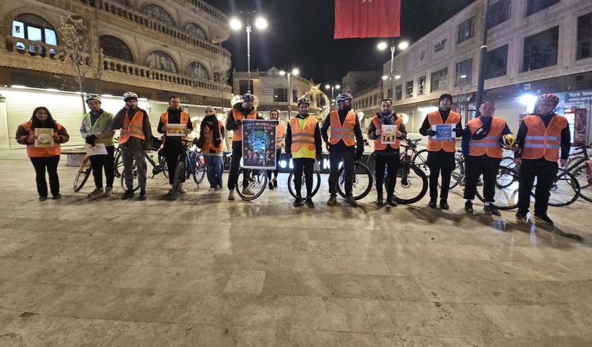 Midyat Bisiklet Kulübü Dünya Engelliler Günü dolayısıyla pedal çevirdi