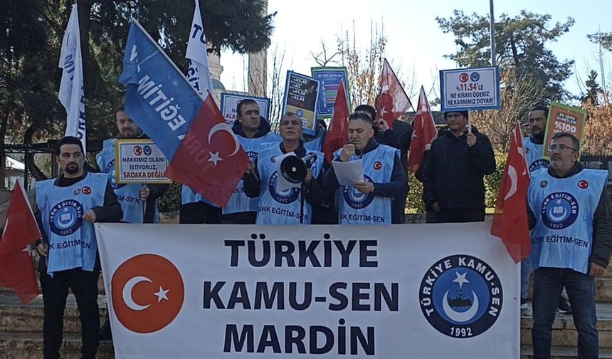 KAMU-SEN Mardin, "ek zam ve refah payı" talebi