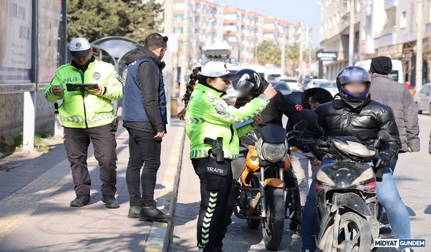 Nusaybin'de Asayiş Ve Trafik Uygulaması Gerçekleştirildi