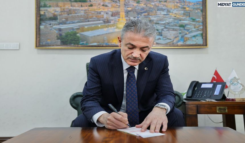 Mardin Valisi Kurban Vekâletini, Gazze’ye ulaştırılmak üzere TDV ‘ye verdi