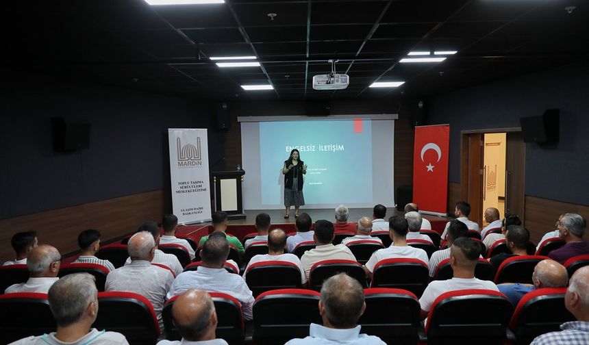 Mardin’de Toplu Taşıma Sürücülerine Mesleki Eğitim Semineri