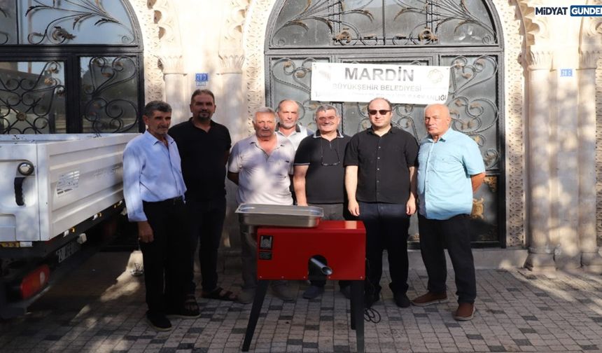 Mardin'de, Üreticilere Salça Makinesi Desteği