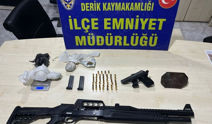 Derik'te Zehir Operasyonu: Kenevir ve Silahlar Ele Geçirildi