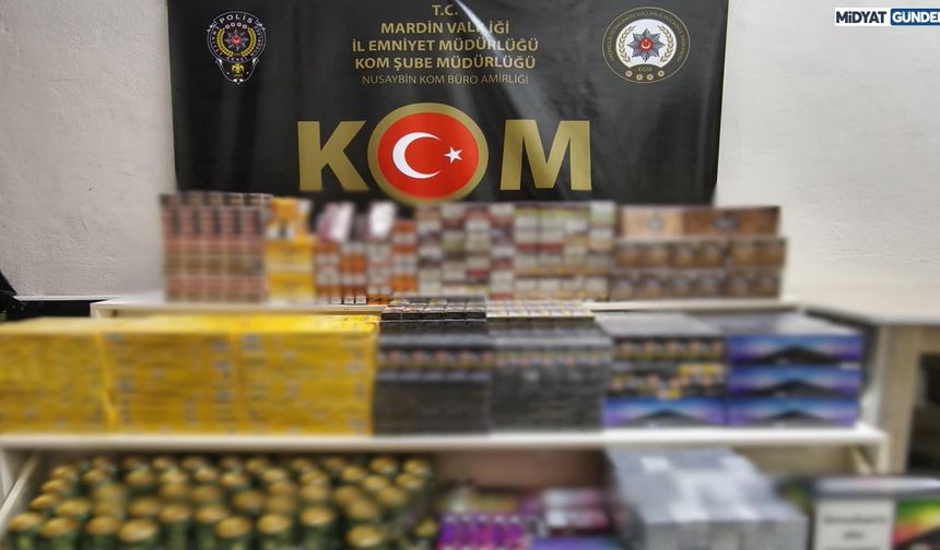 Mardin’de Kaçak Ürün Operasyonu: 2 Şüpheli Gözaltına Alındı