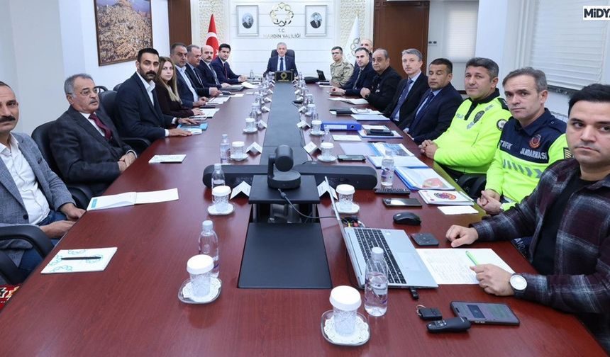 Mardin’de Kış Mevsimi Trafik Tedbirleri Toplantısı Yapıldı