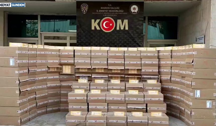 Mardin Emniyeti'nden Dev Kaçak Sigara Operasyonu