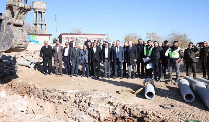 Nusaybin'de 2,5 Kilometrelik Atık Su Hattı Çalışması