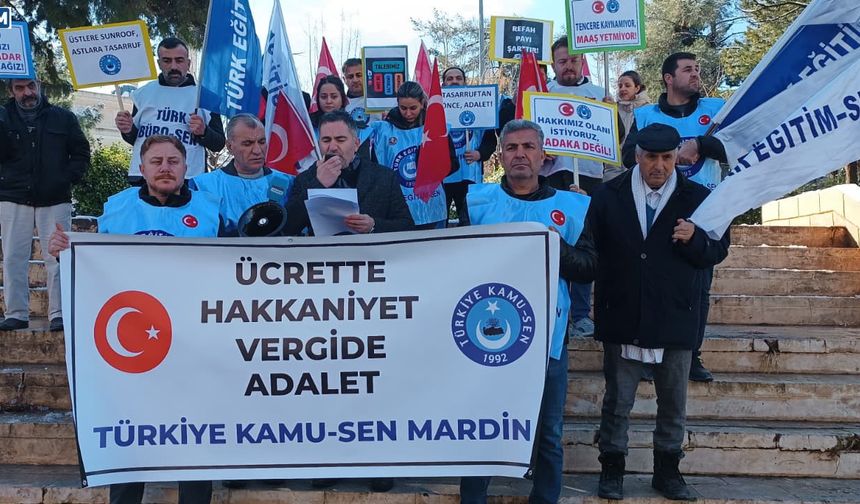 Kamu-Sen Mardin Temsilciliği'nden Hükümete "Ek Zam" Çağrısı