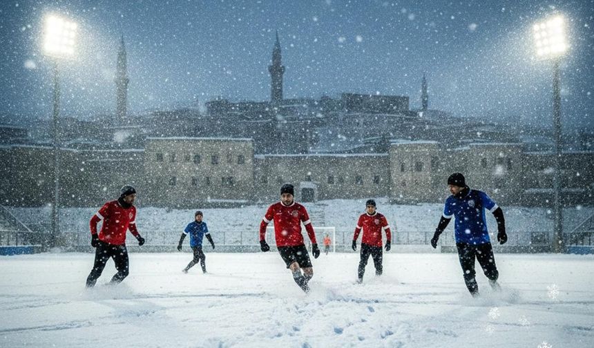 Mardin'de Futbola Kar Engeli: Amatör Ligler Ertelendi!