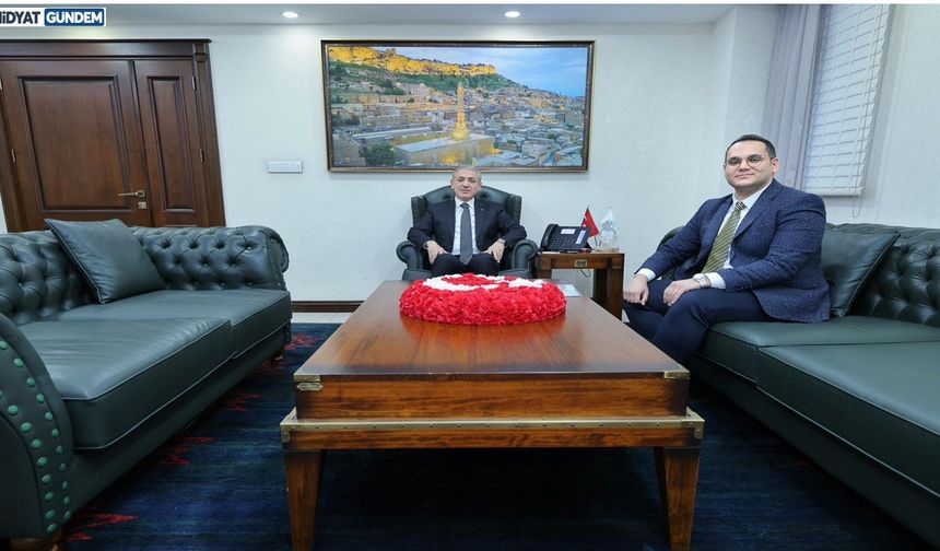 Midyat Devlet Hastanesi Başhekimi Burak Peköz’den Vali Akkoyun’a Ziyaret