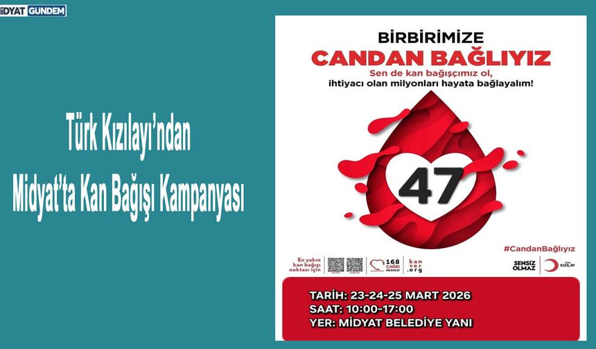 Türk Kızılayı’ndan Midyat’ta Kan Bağışı Kampanyası