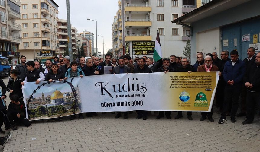 Midyat’ta "Dünya Kudüs Günü" İçin Basın Açıklaması Yapıldı