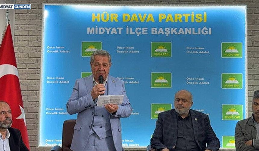 Midyat’ta HÜDA PAR Güven Tazeledi: İsa Altunkaynak Yeniden Başkan