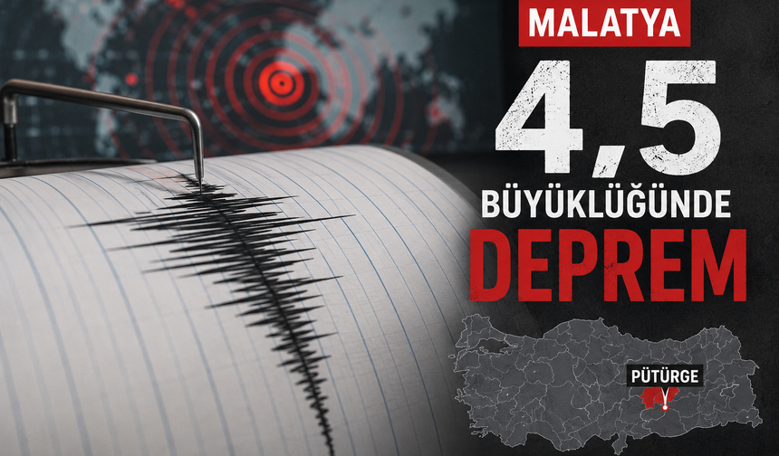 Malatya’da 4,5 büyüklüğünde deprem meydana geldi