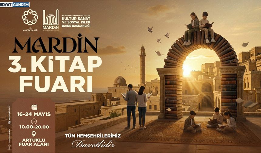 Mardin 3. Kitap Fuarı Kapılarını Açıyor