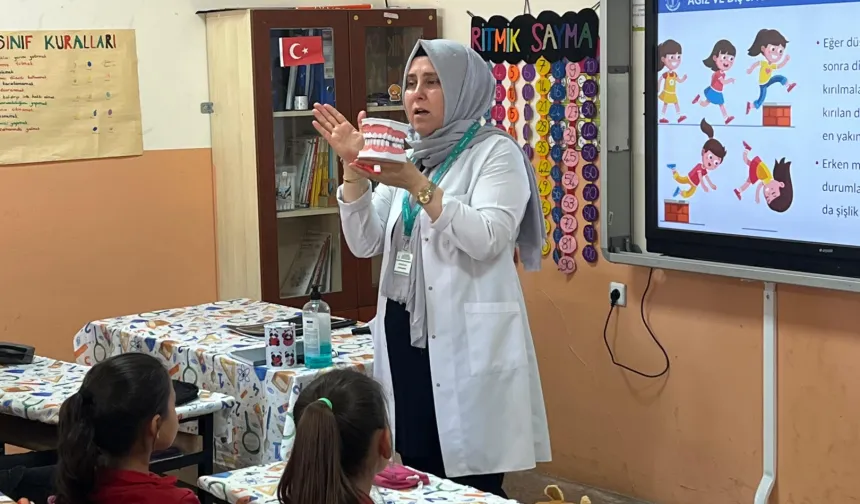 Gercüş'te çocuklarla 'sağlıklı' buluşma