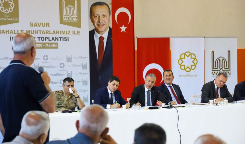 Savur’da Geniş Katılımlı Muhtarlar Zirvesi
