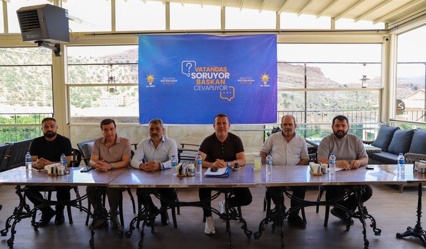 Savur’da Halk Buluşması Vatandaş Sordu, Belediye Sorunlara Yerinde Çözüm Aradı