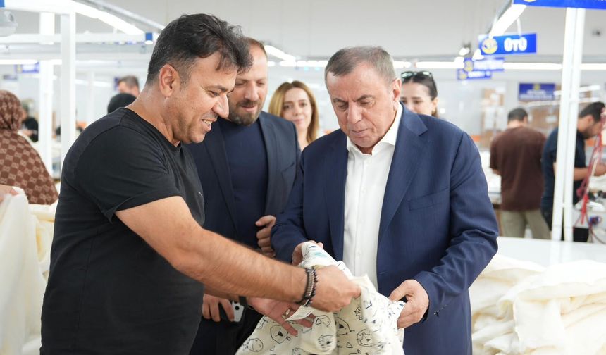 Başkan Şahin’den Tekstil Sektörüne Ziyaret