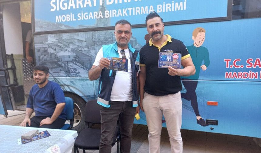 Mardin'de Mobil Sigara Bırakma Hizmeti Devam Ediyor