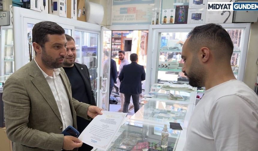 TÜGVA’dan Nusaybin Esnafına Anlamlı Ziyaret: Siftah Duaları Takdim Edildi