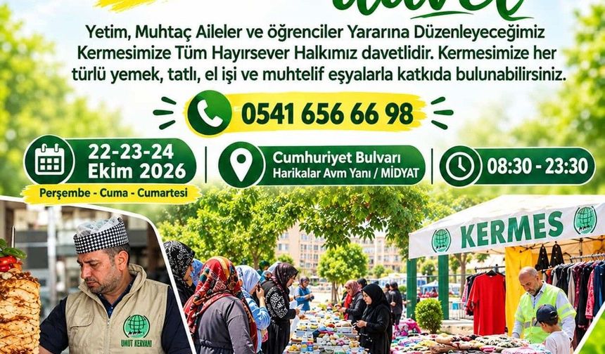 Midyat Umut Kervan’dan Hayır Kermesi