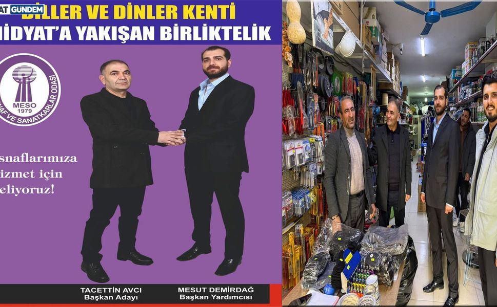 Midyat Esnafı için Birlik Kararı: İki Aday Tek Listede