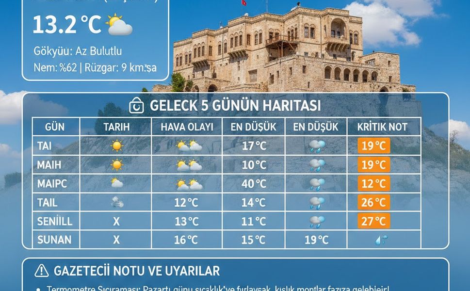 Midyat’ta Bahar Havası: Sıcaklıklar Mevsim Normallerinin Üzerinde Seyrediyor