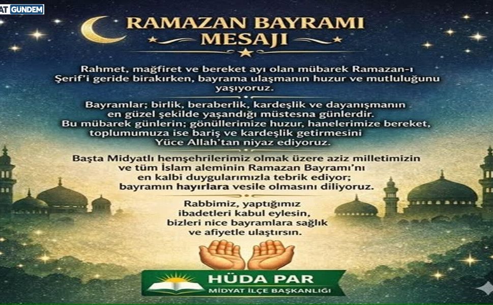 Midyat'ta Bayram Sevinci: HÜDA PAR'dan Kutlama Mesajı