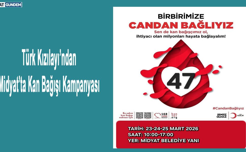 Türk Kızılayı’ndan Midyat’ta Kan Bağışı Kampanyası