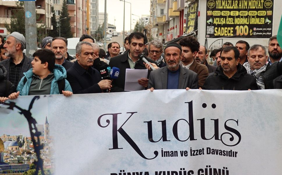 Midyat’ta "Dünya Kudüs Günü" İçin Basın Açıklaması Yapıldı