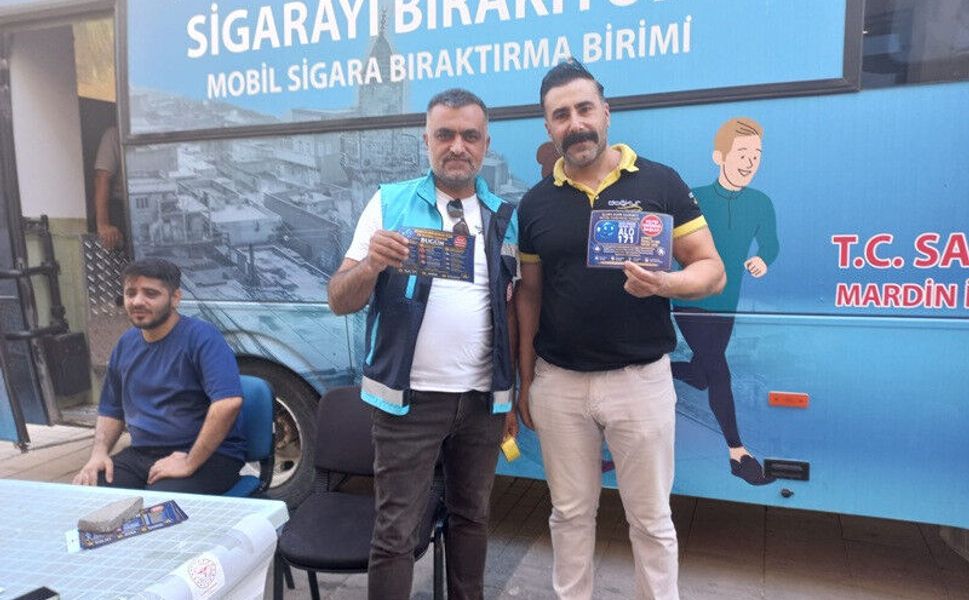 Mardin'de Mobil Sigara Bırakma Hizmeti Devam Ediyor