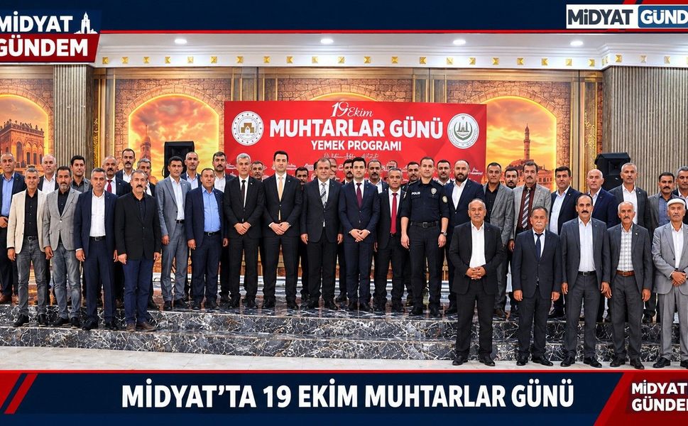 Midyat’ta 19 Ekim Muhtarlar Günü Törenle Kutlandı