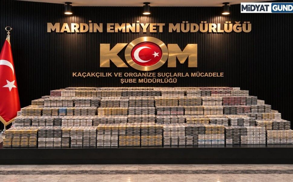 Mardin’de Kaçak Sigara Operasyonu: 12 Bin 900 Paket Ele Geçirildi