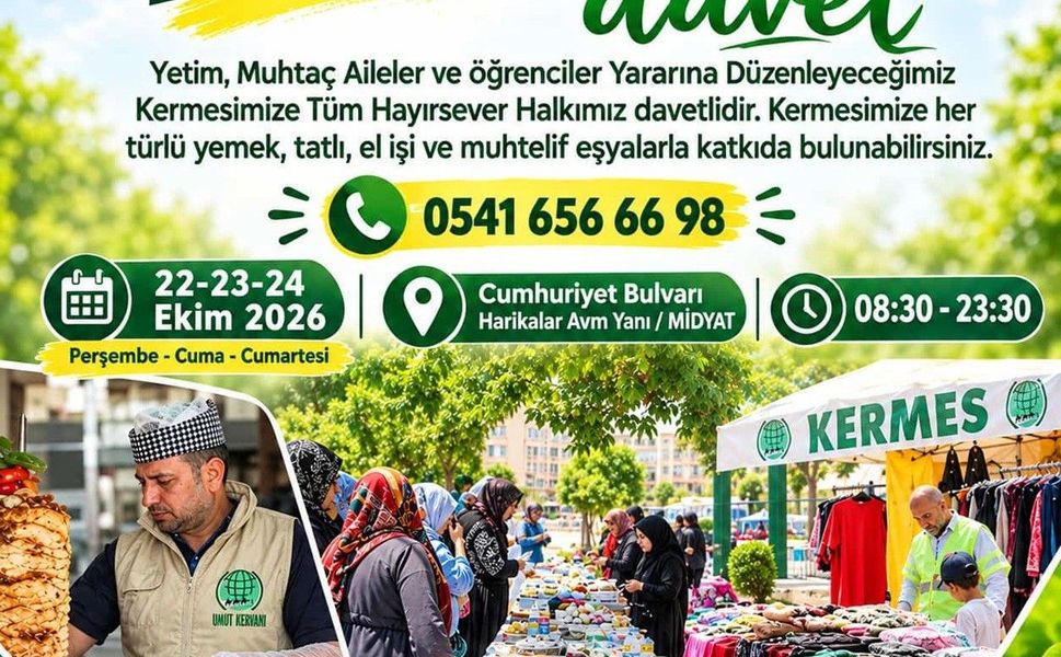 Midyat Umut Kervan’dan Hayır Kermesi