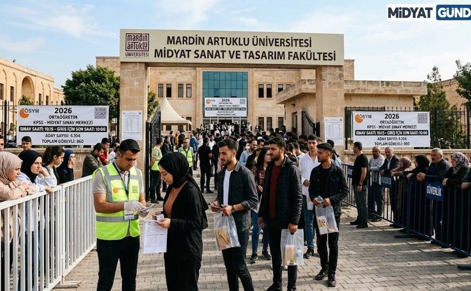 Midyat’ta KPSS Heyecanı: 6 Bin 104 Aday Sınava Girdi