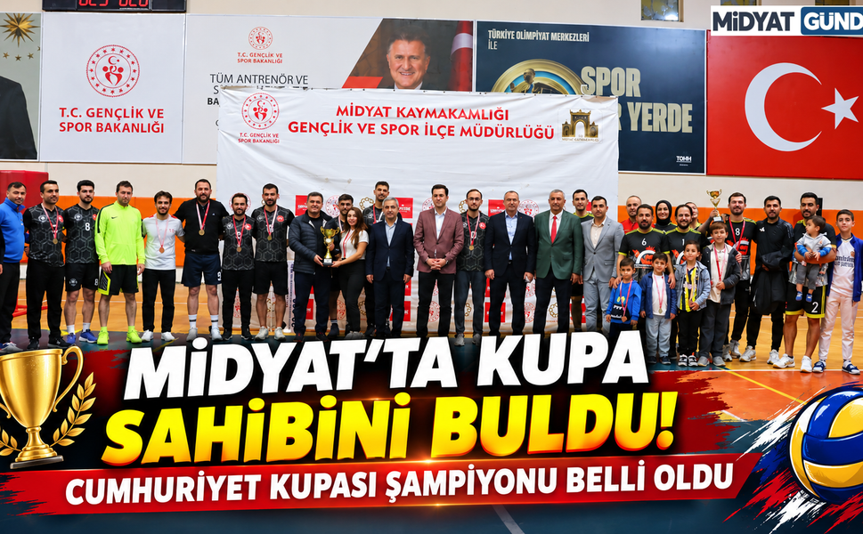 Midyat Kaymakamlığı Cumhuriyet Kupası Şampiyonluğunu Borsa İstanbul Anadolu Lisesi Kazandı
