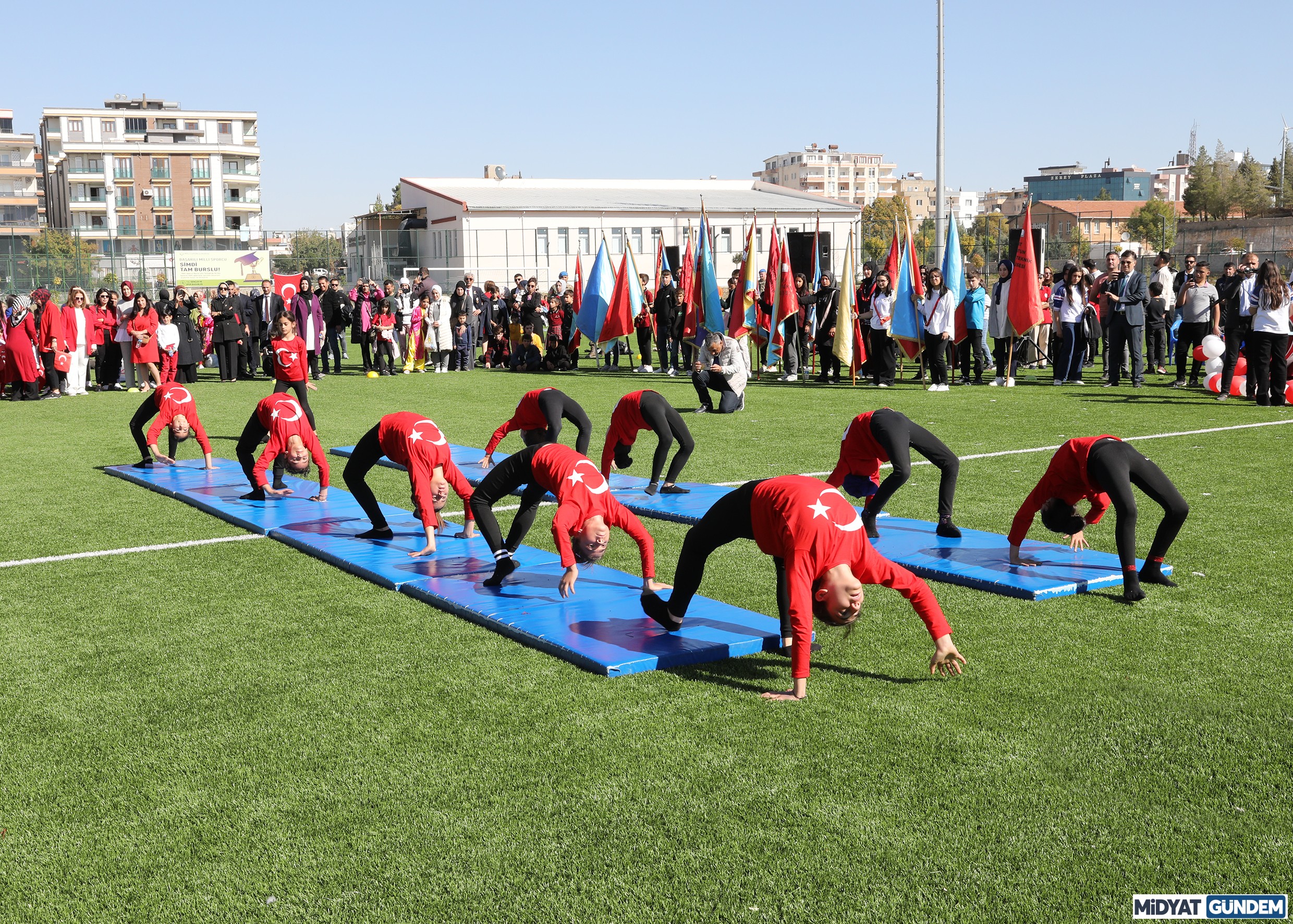 Midyat'ta 29 Ekim Cumhuriyet Bayramı Coşkuyla Kutlandı