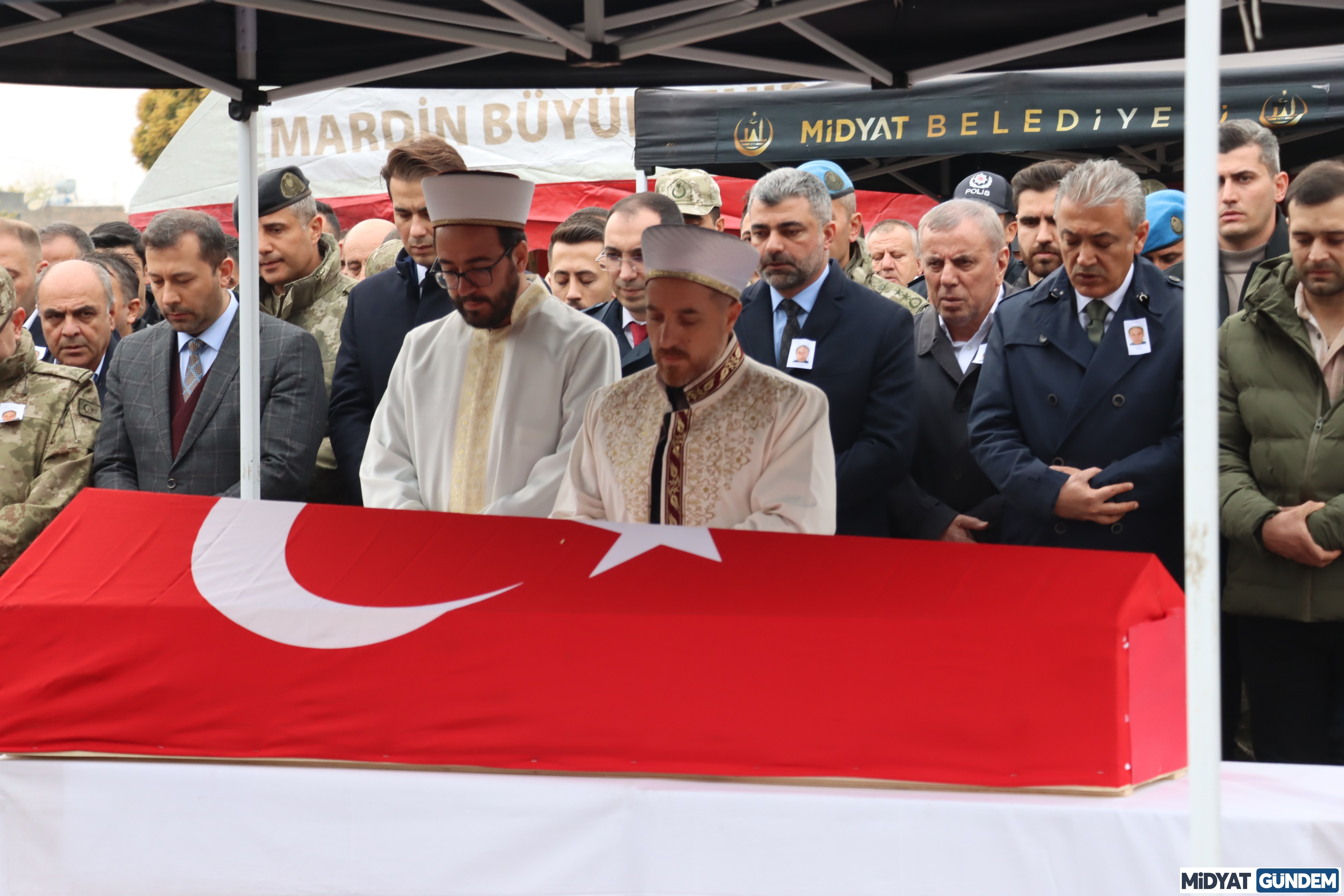 15 Temmuz Gazisi Halil Algan, Midyat’ta toprağa verildi