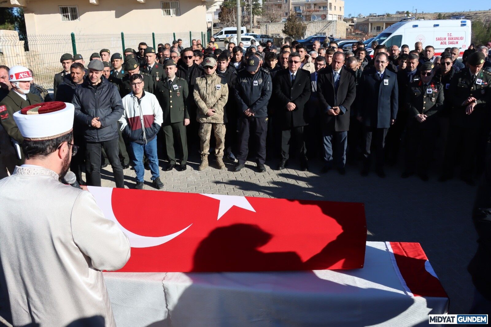 Binbaşı Adnan Deniz’in Cenazesi Midyat’ta Defnedildi (4)