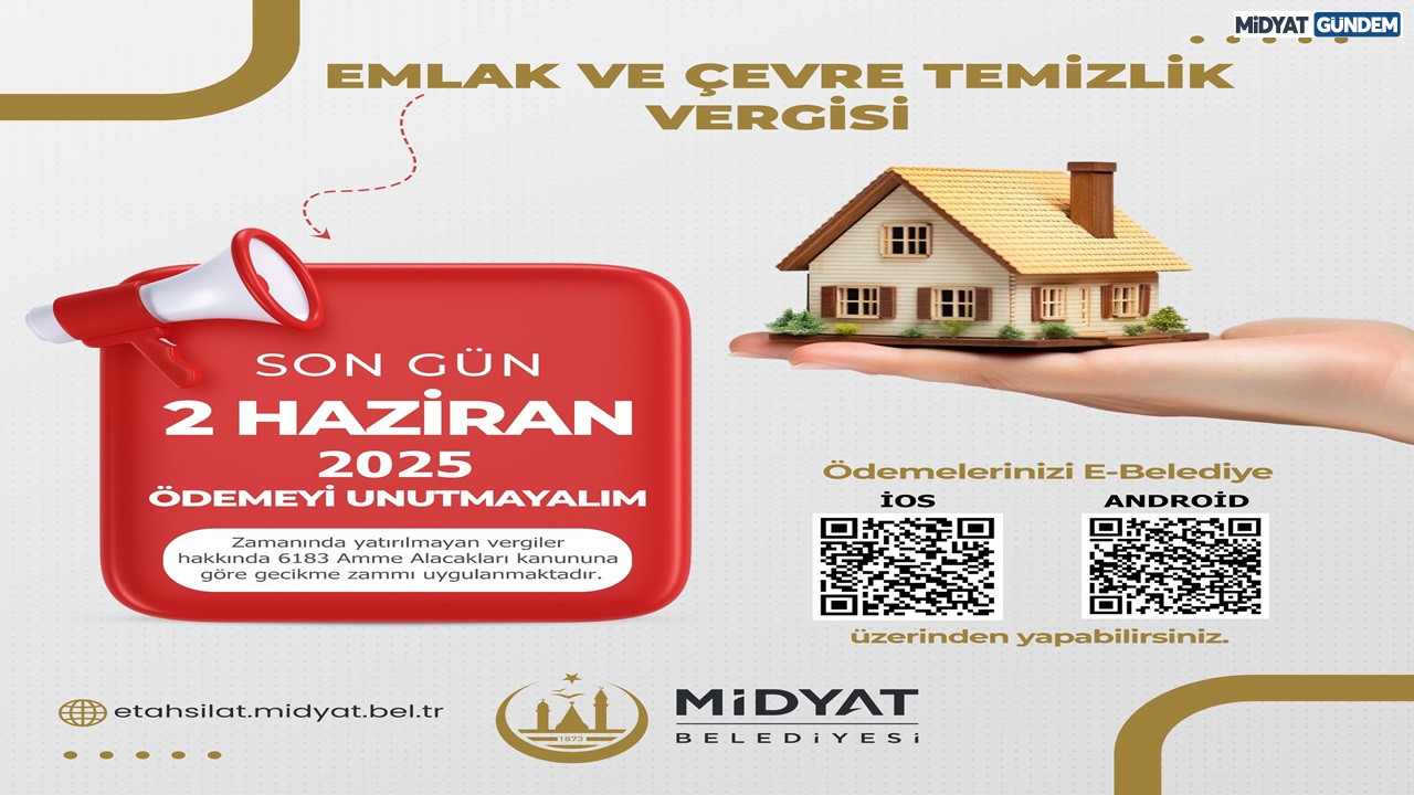 Midyat Belediyesi'nden Vergi Uyarısı