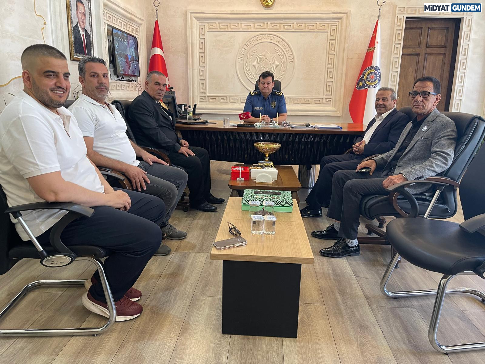 Ter Der Midyat Şubesi Protokol Ziyaretlerinde Bulundu İlçe Emniyet Müdürü Celal Özgür Öz