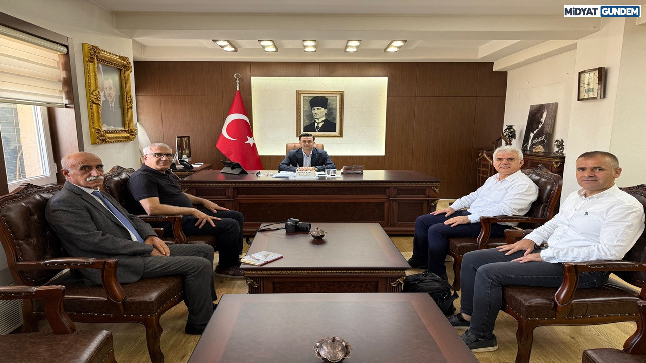 Midyat Gazetecilerden Kaymakam Kaya’ya Hoş Geldin Ziyareti