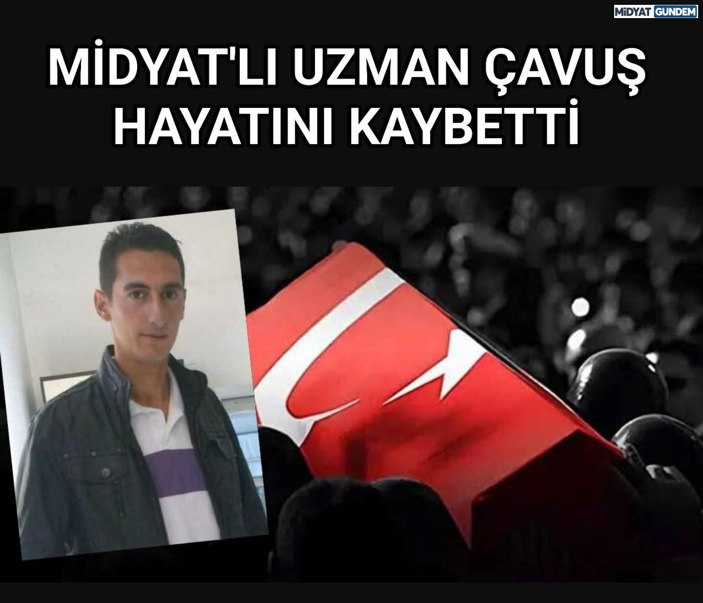 Midyatlı Uzman Çavuş Mehmet Tekin’den Acı Haber!