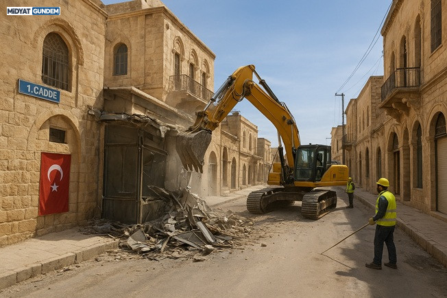 1. Cadde’de Tarihi Dokuya Aykırı Uygulamalar Kaldırılıyor-1